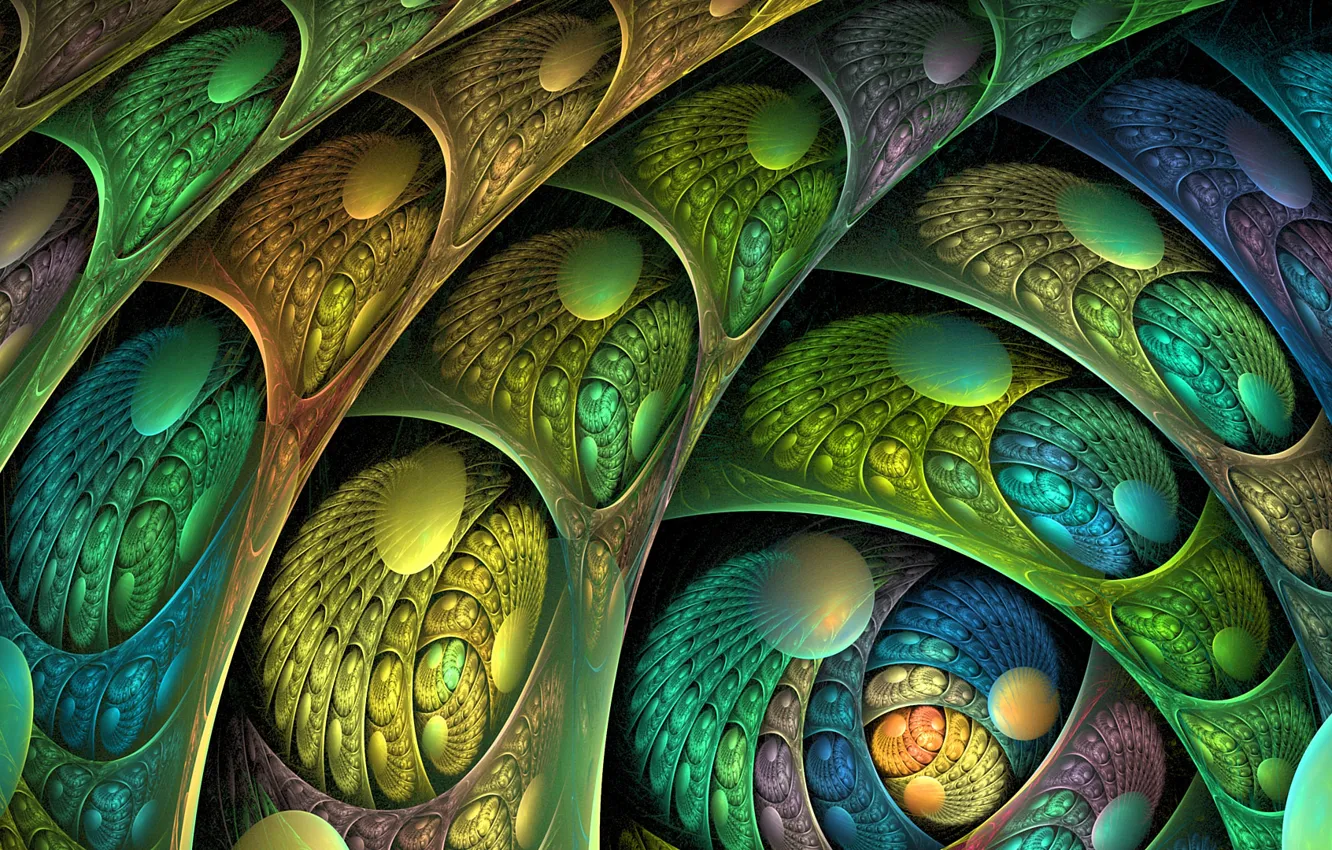 Photo wallpaper light, line, pattern, color, the volume