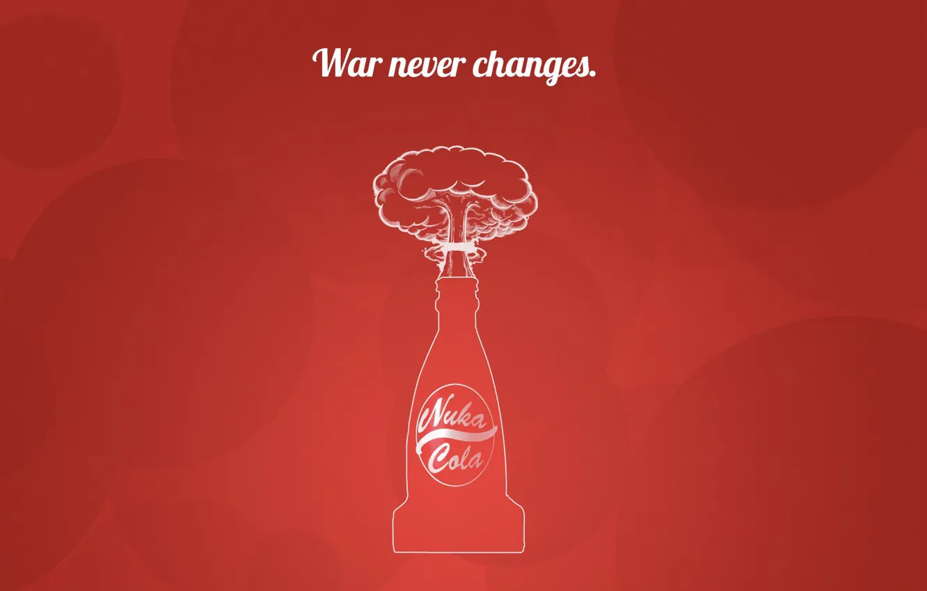 Photo wallpaper Fallout, Art, Nuka Cola, Cola, Nuka-Cola, War never changes