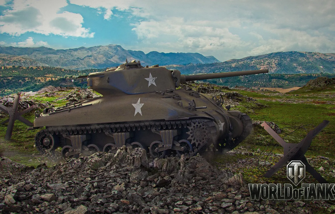 Photo wallpaper tank, WoT, tank, World of Tanks, tanks, World Of Tanks, M4 Sherman, Wargaming.Net