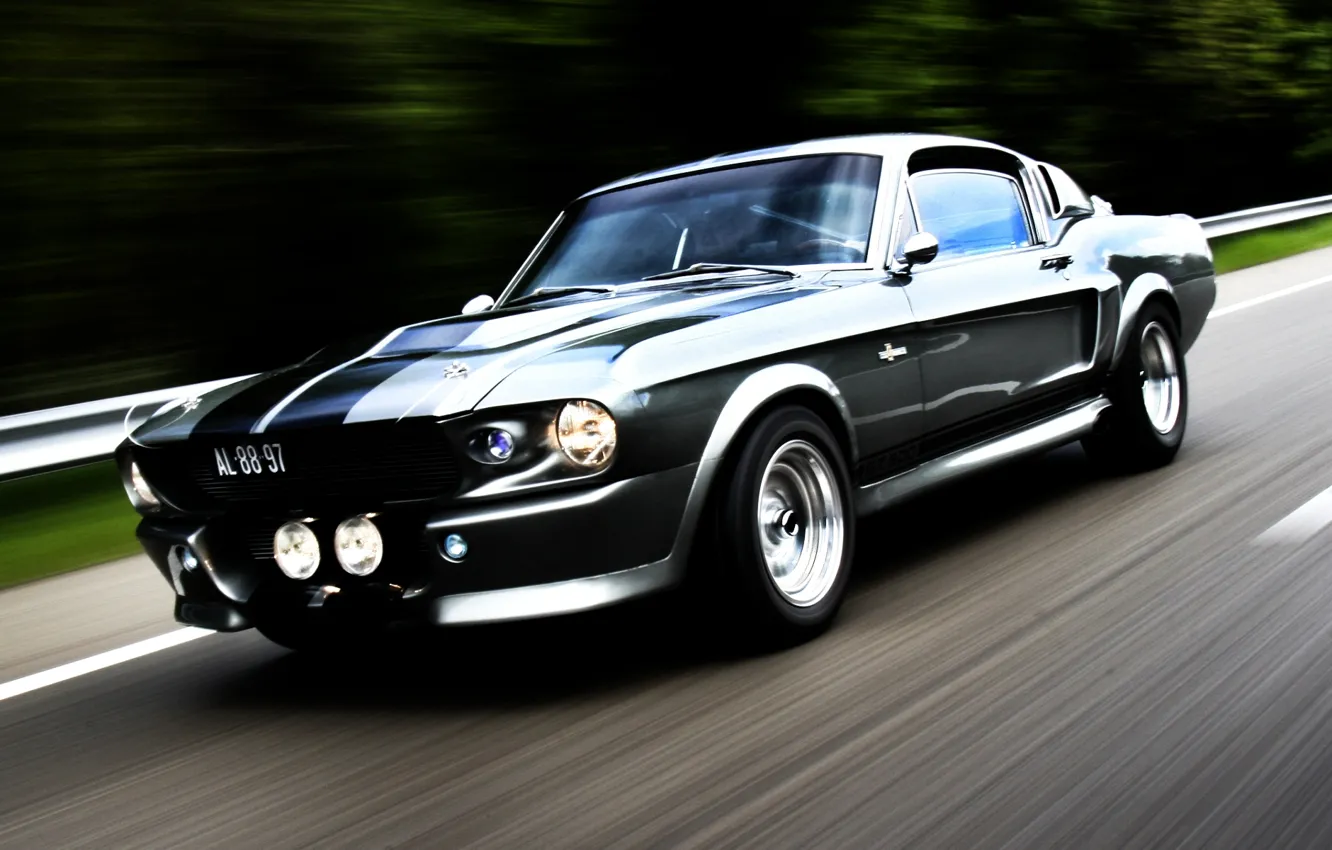 Photo wallpaper road, strip, tuning, Mustang, Ford, GT500, Mustang, Eleanor