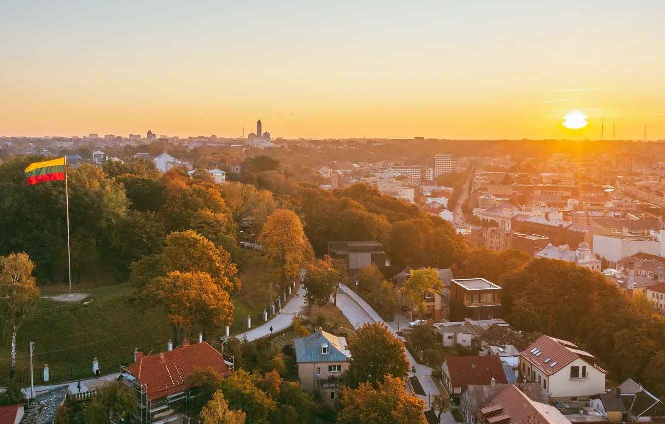 Photo wallpaper the city, Lithuania, Kaunas