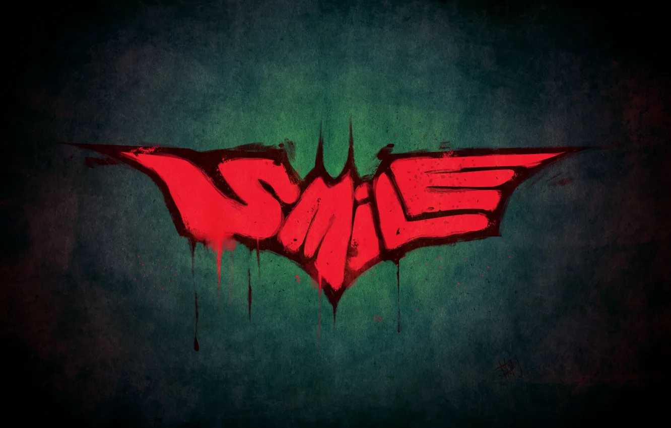 Photo wallpaper style, batman, Batman, Joker, smile, joker