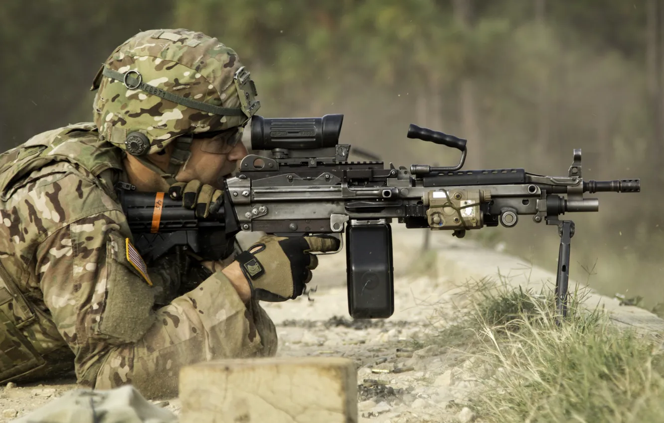 Photo wallpaper weapons, army, soldiers