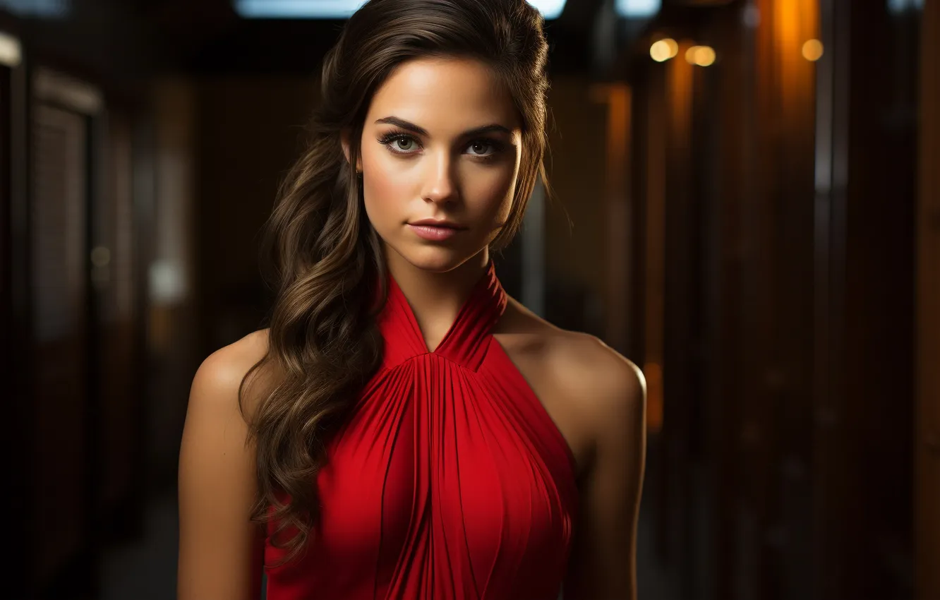 Photo wallpaper look, girl, hairstyle