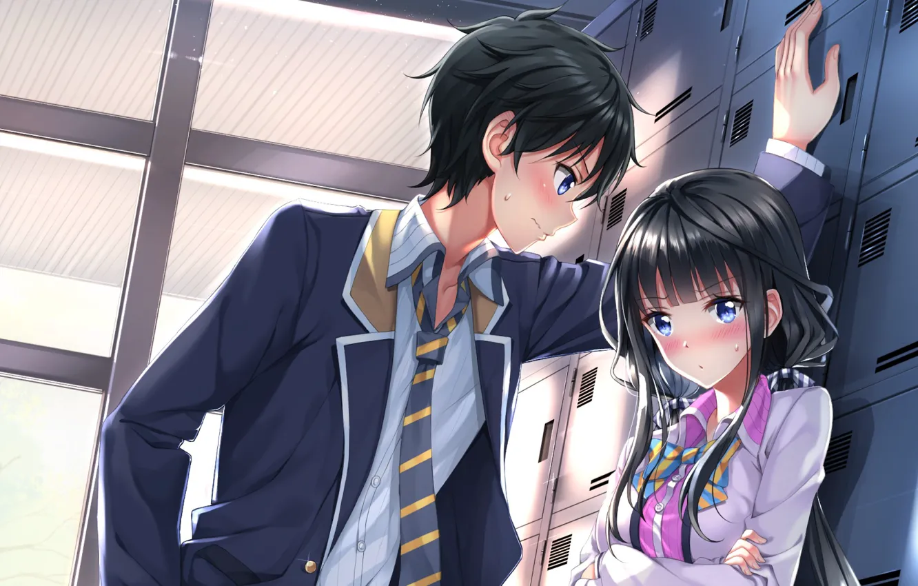 Photo wallpaper asian, suit, manga, japanese, oriental, asiatic, tie, Blush