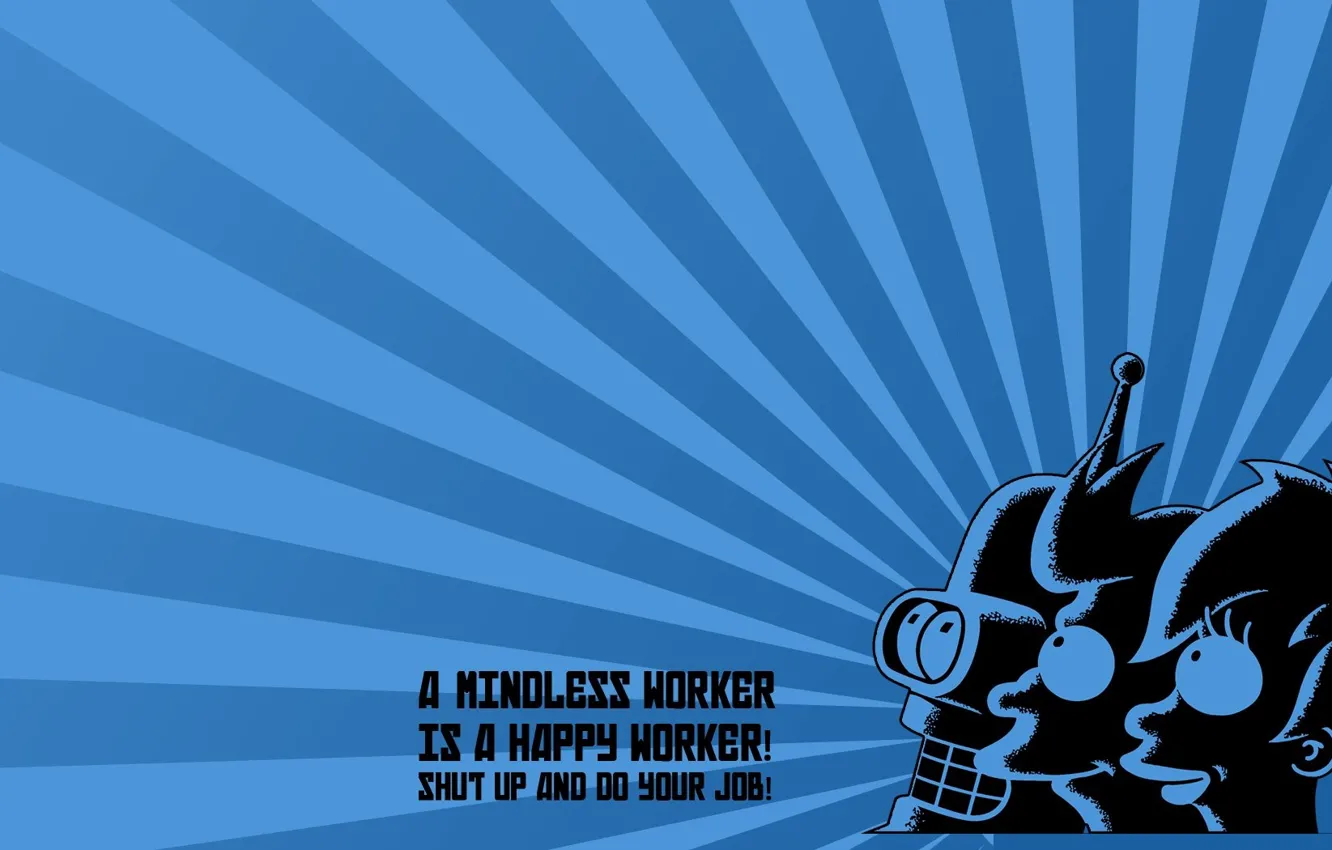 Photo wallpaper Bender, Futurama, Futurama, Fry, Leela