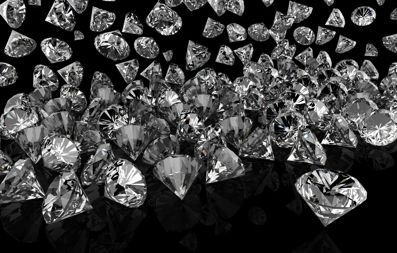 Photo wallpaper diamonds, glow, brilliant, sparkle, glitter, diamonds, jem