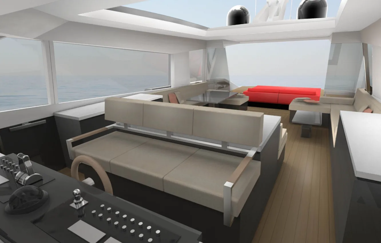 Photo wallpaper design, style, interior, yacht, Suite