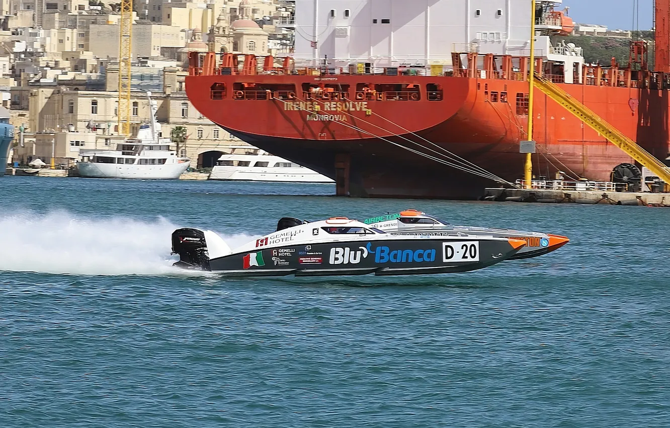 Photo wallpaper race, boat, speed