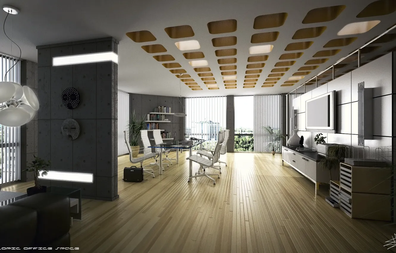 Photo wallpaper design, the room, NeoScopic Office Space