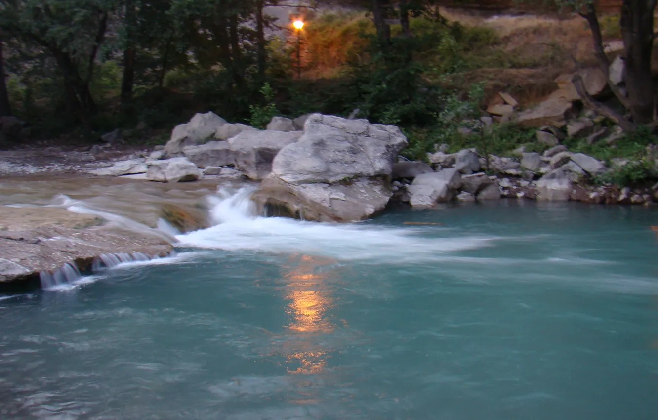 Photo wallpaper river, Nestorio, Aliakmonas