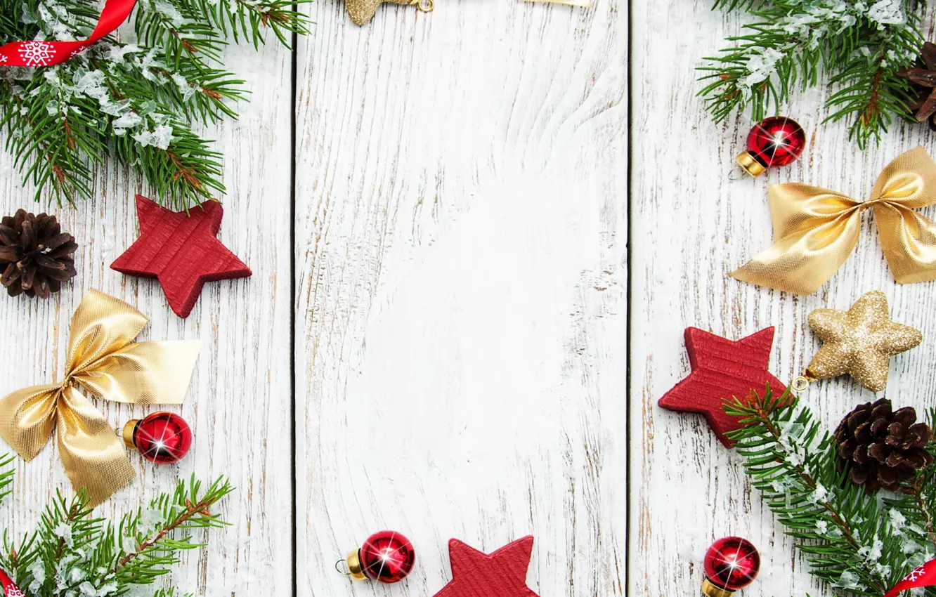 Photo wallpaper decoration, new year, Christmas, Christmas, wood, decoration, Merry, fir tree