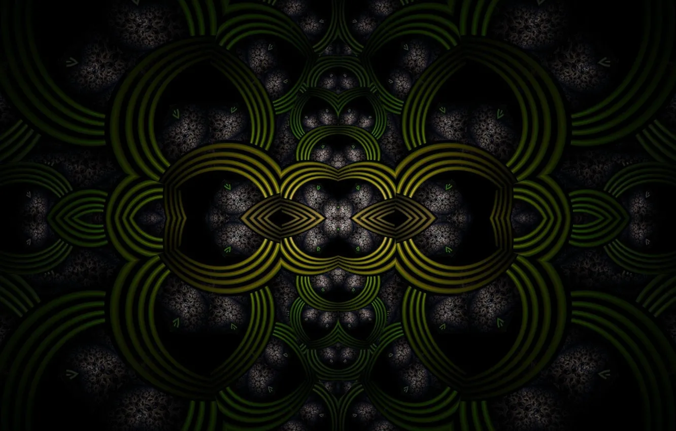 Photo wallpaper pattern, color, fractal, dark
