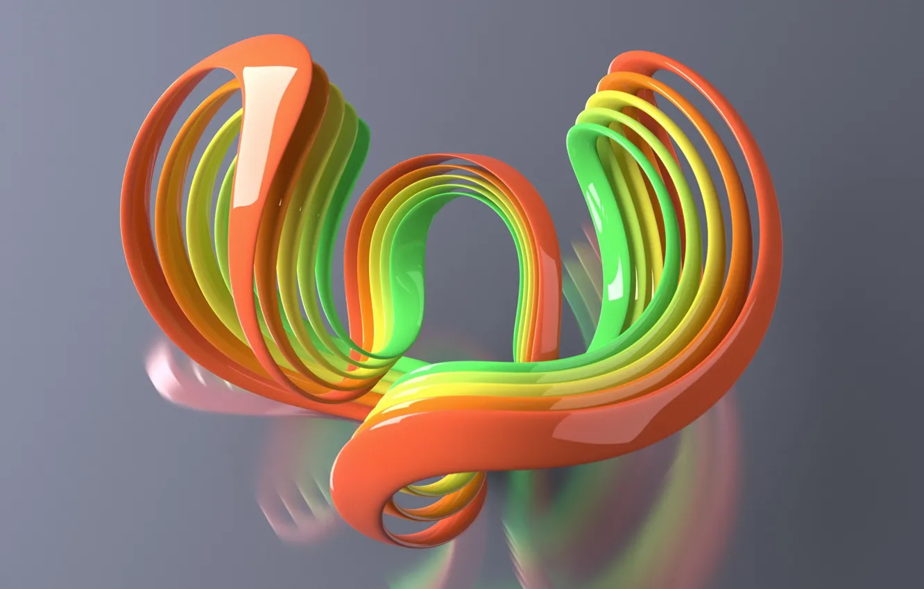 Photo wallpaper curls, color