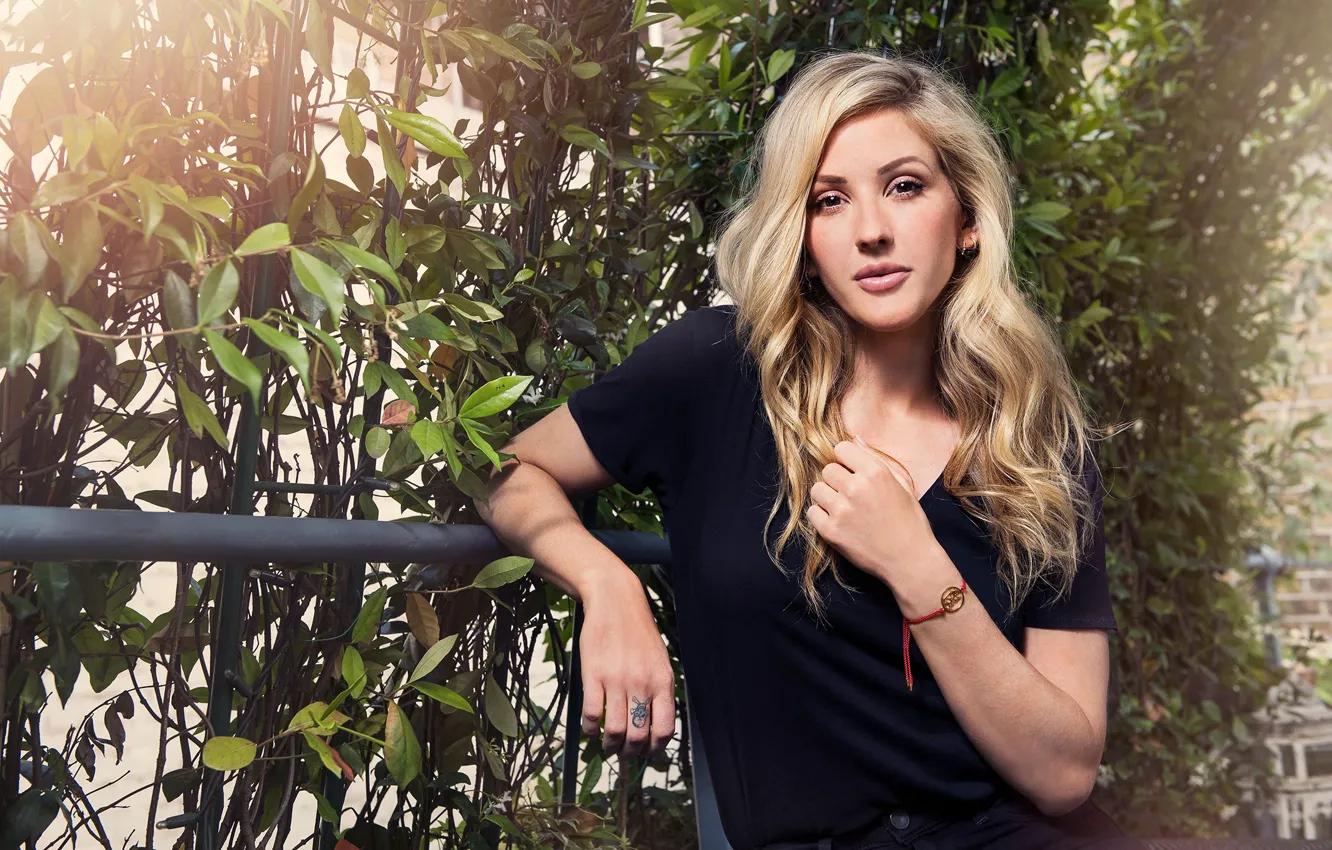 Photo wallpaper look, girl, hair, Mike, Ellie Goulding