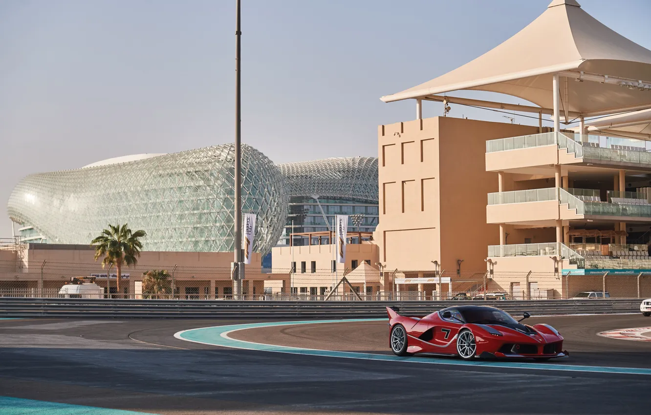 Photo wallpaper Ferrari, Dubai, FXX, Yas Marina Circuit, Ferrari FXX-K, racing track, track car