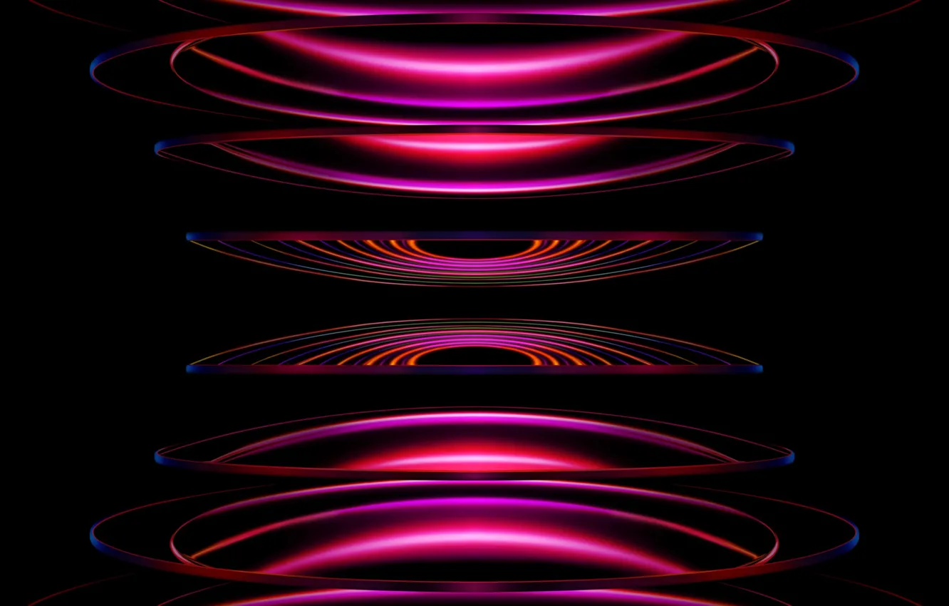 Photo wallpaper abstract, purple, iPad Pro, 2022