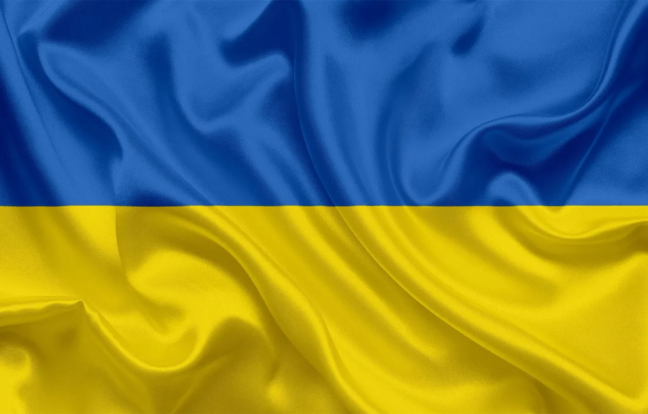 Photo wallpaper flag, Ukraine, blue-yellow