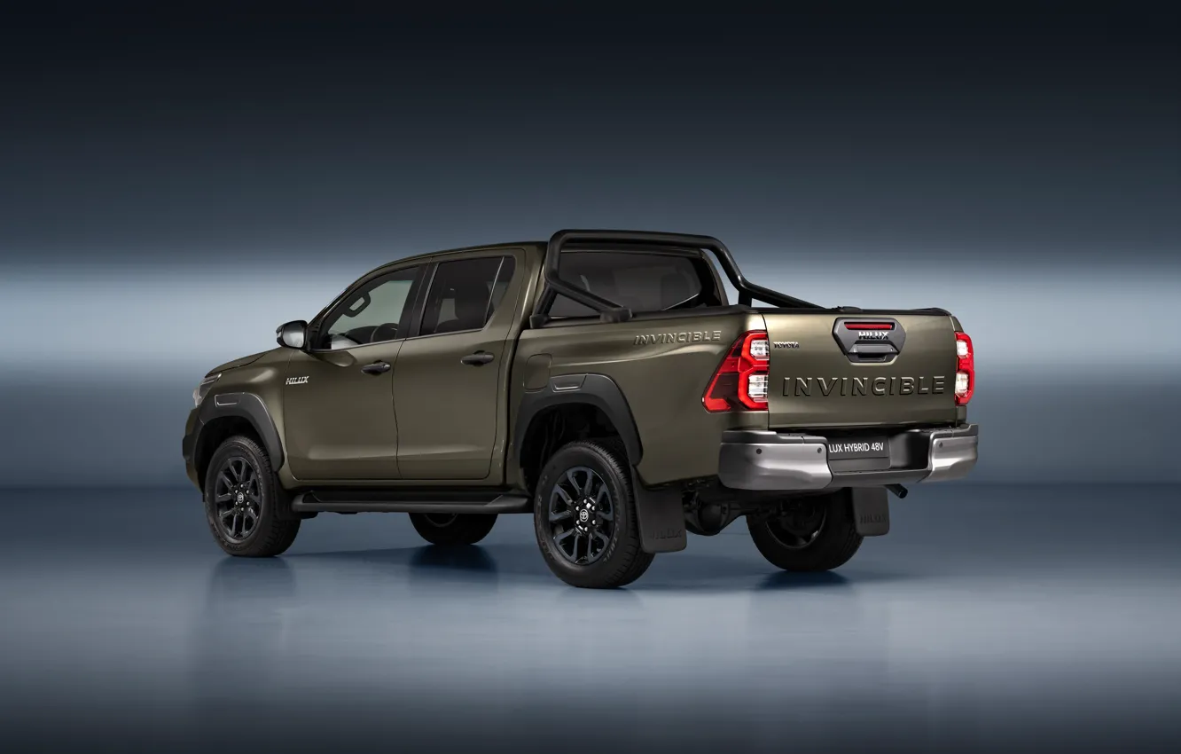 Photo wallpaper Toyota, Pickup, Hilux, Hybrid, Double Cab, Invincible, Toyota Hilux, 2024