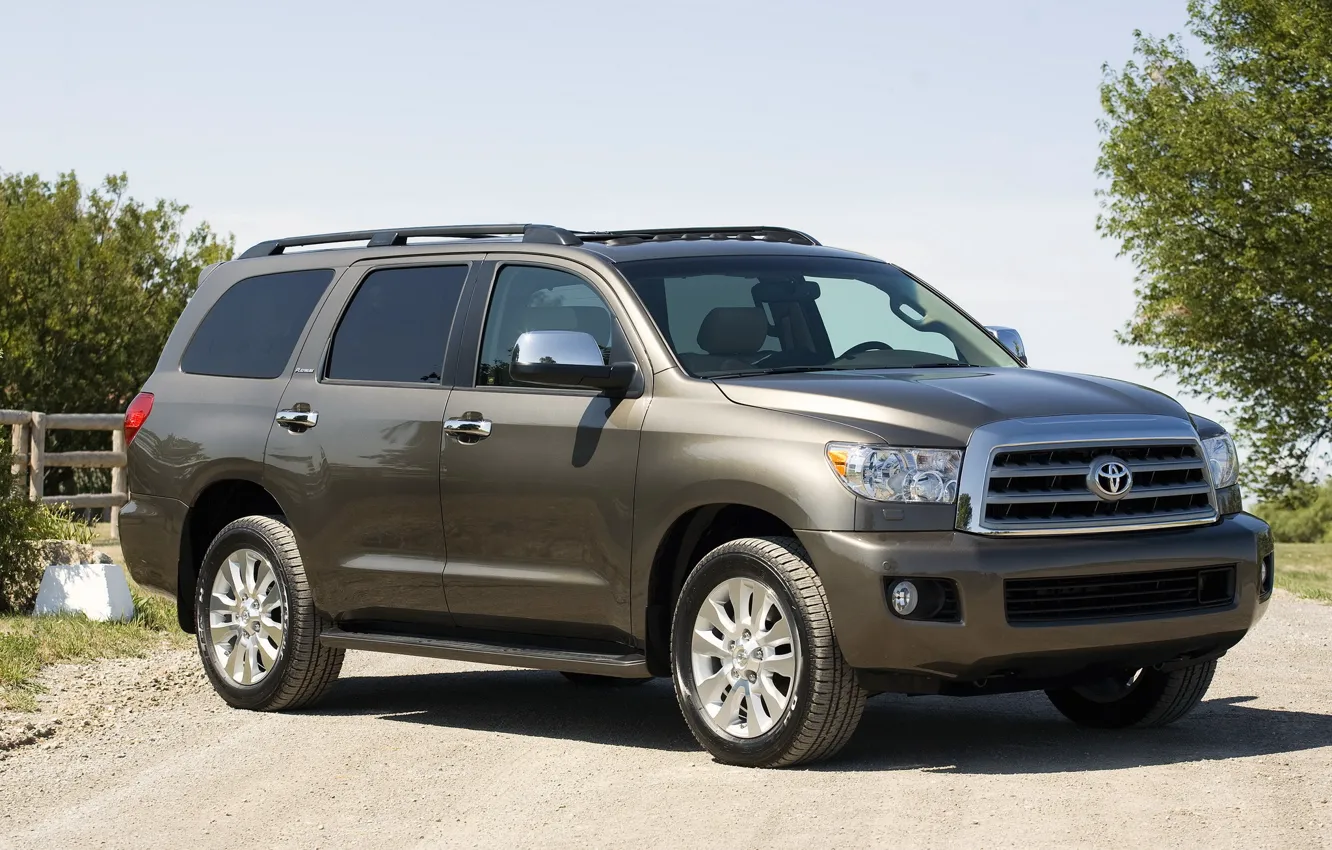 Photo wallpaper SUV, Toyota, sequoia, Platinum