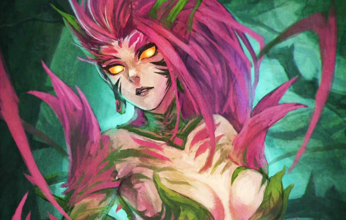 Photo wallpaper art, League of Legends, girl, Rise o, Zyra
