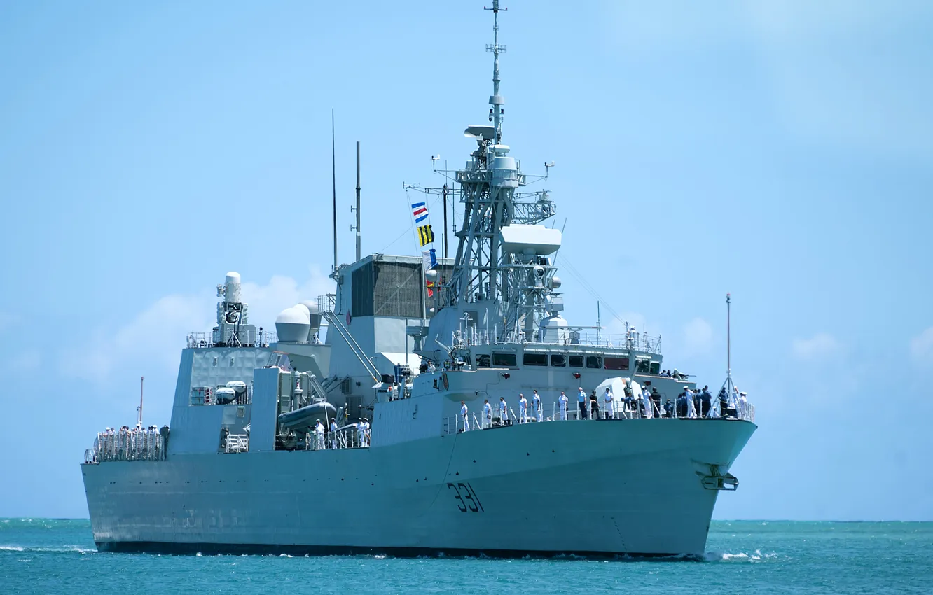 Photo wallpaper Canada, frigate, HMCS Vancouver, FFH-331