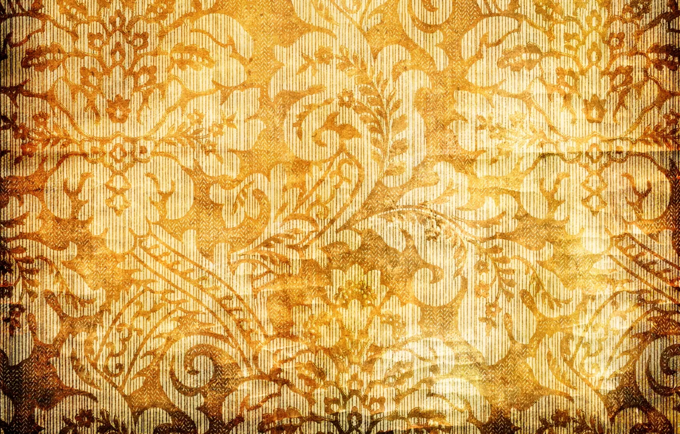 Photo wallpaper flowers, orange, yellow, background, patterns, texture, petals, gold
