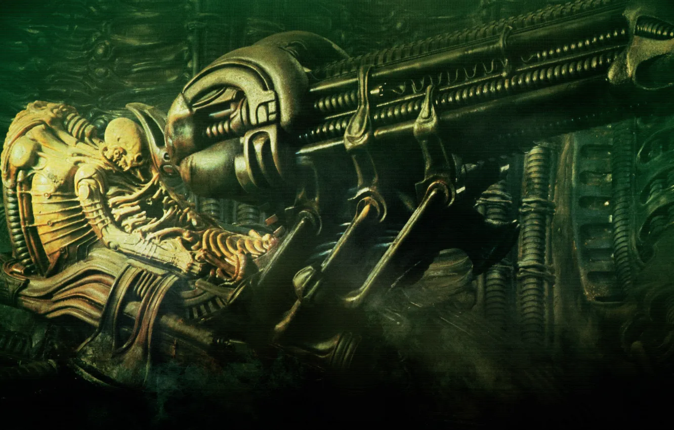 Photo wallpaper Stranger, pilot, alien, the space jockey