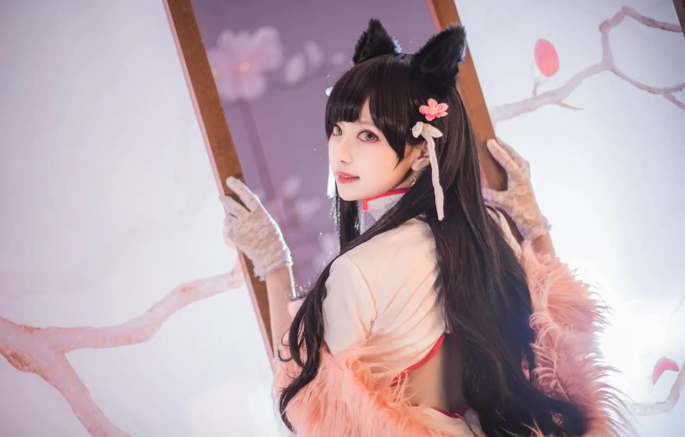 Photo wallpaper eyes, face, clothing, hair