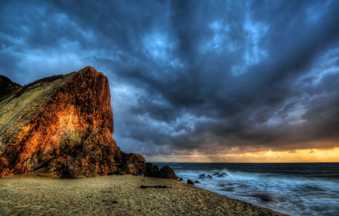 Photo wallpaper HDR, landscape, Malibu, Seascape Photography