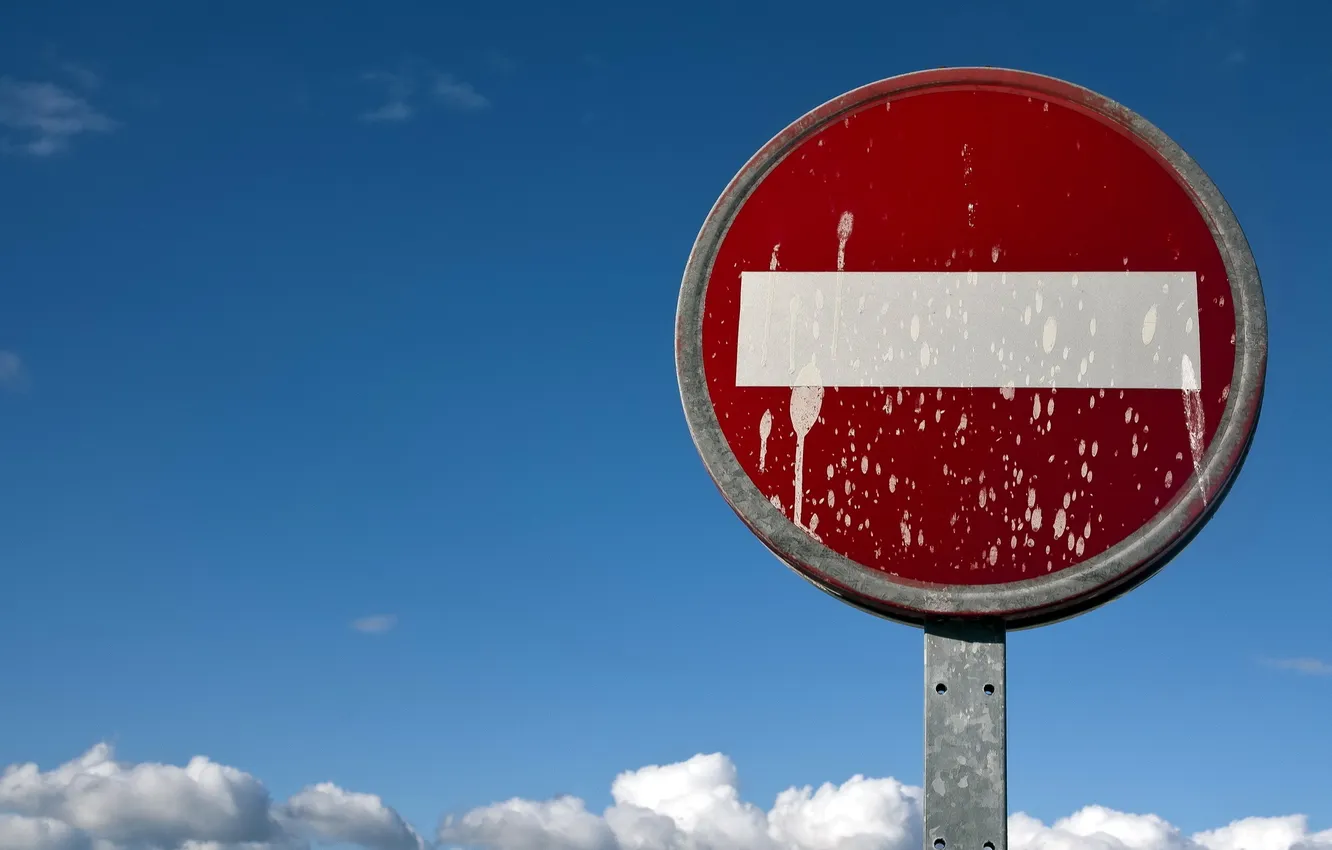 Photo wallpaper the sky, background, sign