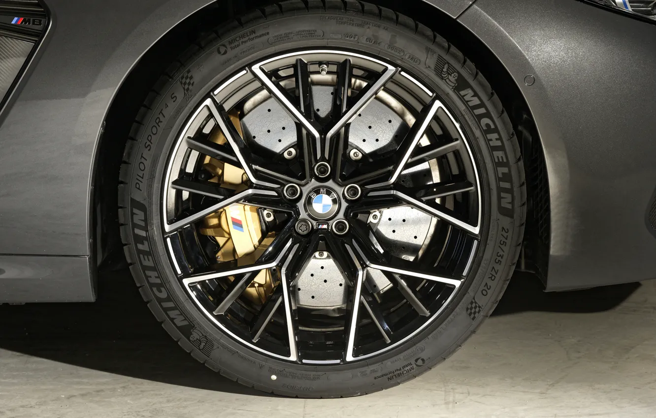 Photo wallpaper wheel, BMW, disk, convertible, 2019, BMW M8, M8, F91