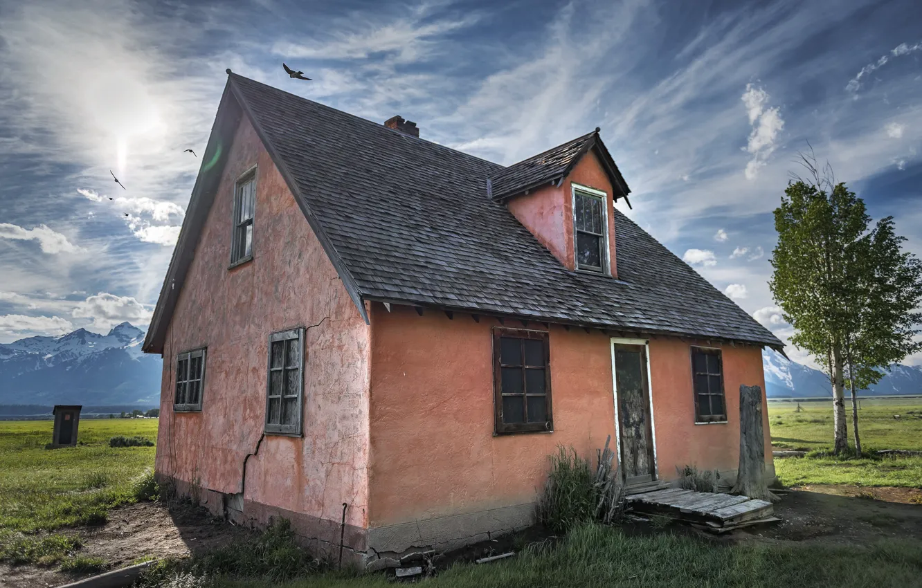 Photo wallpaper the sky, home, homeland