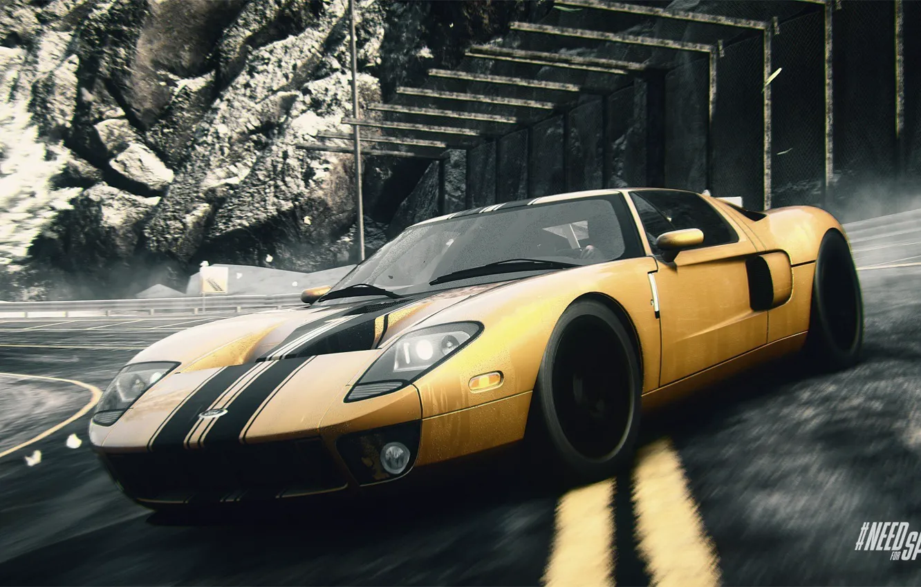 Photo wallpaper yellow, Ford GT, NFS, Need for Speed, Rivals