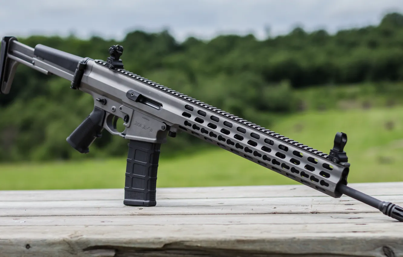 Photo wallpaper weapons, background, rifle, assault, automatic, Arms XCR