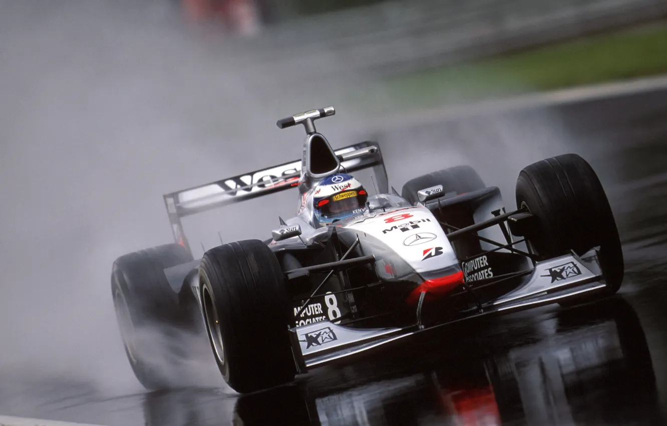 Photo wallpaper McLaren, Mercedes-Benz, formula 1, Formula 1, 1998, McLaren, Mika Hakkinen, Mika Hakkinen
