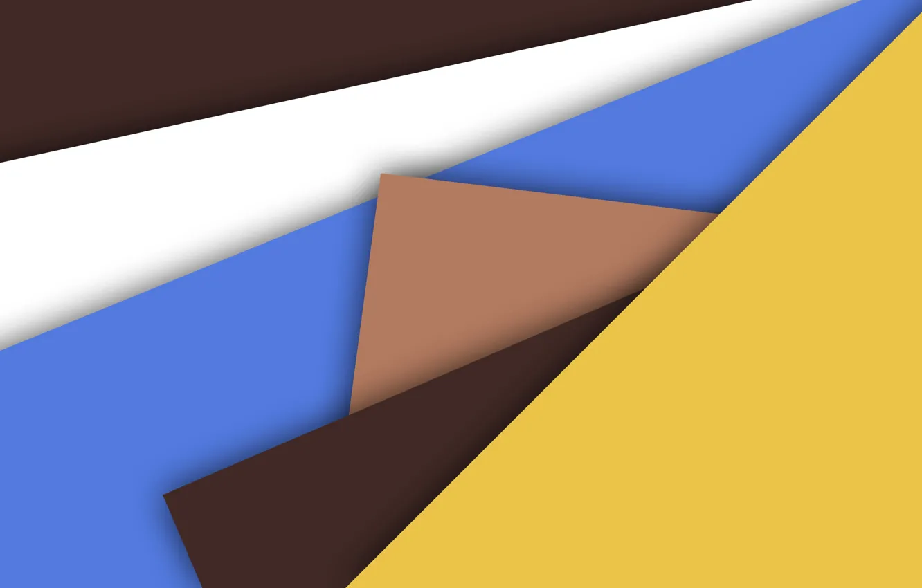 Photo wallpaper yellow, geometry, brown, material
