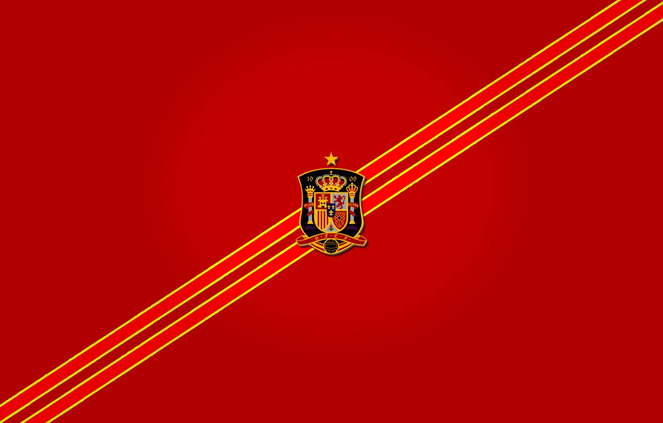 Photo wallpaper background, football, emblem, Spain, football, Spain, Red Fury, La Furia Roja