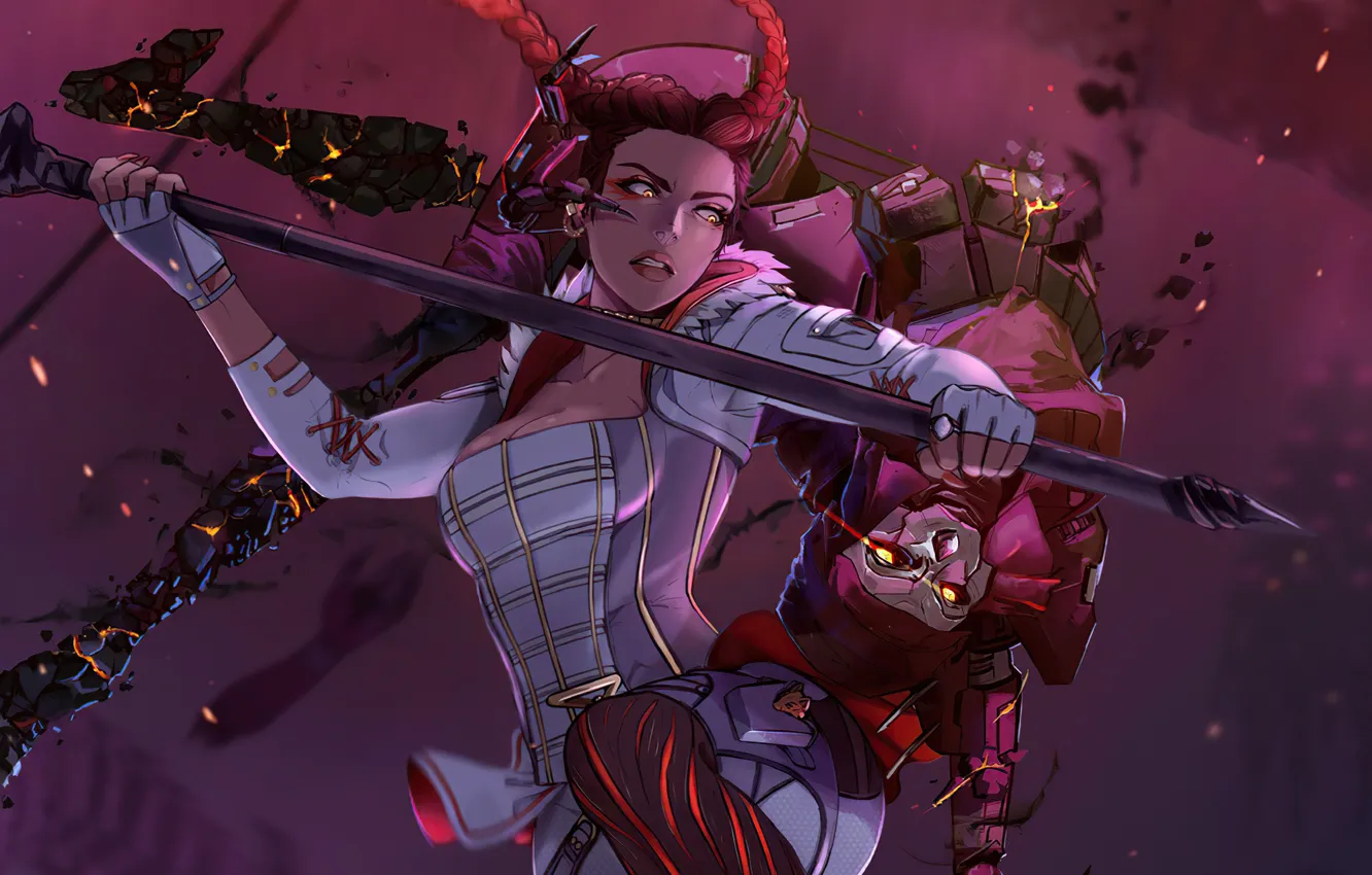 Photo wallpaper Game Art, Revenant, Loba, Apex Legends, apex