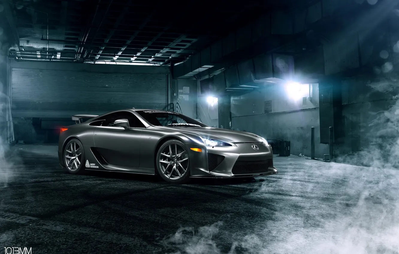 Photo wallpaper smoke, Lexus, lexus lfa, Supercar, 1013mm
