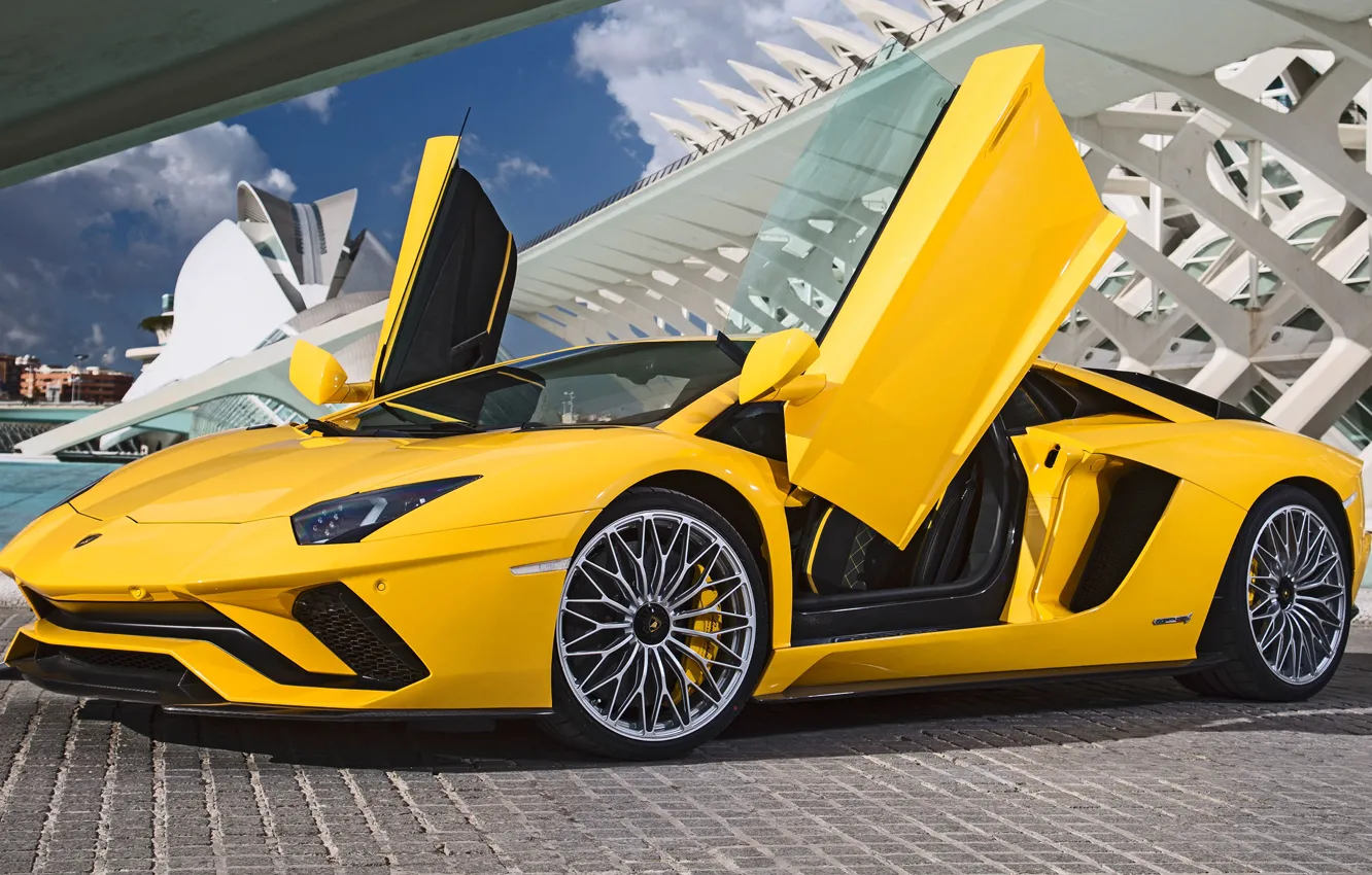 Photo wallpaper Lamborghini, supercar, Aventador, Lamborghini, aventador