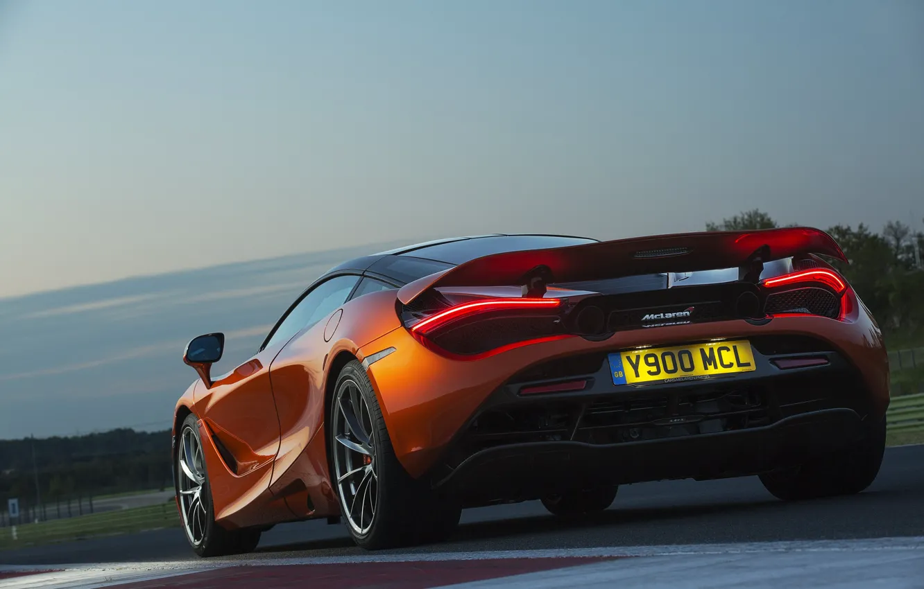 Photo wallpaper McLaren, the evening, supercar, Coupe, 2017, 720S