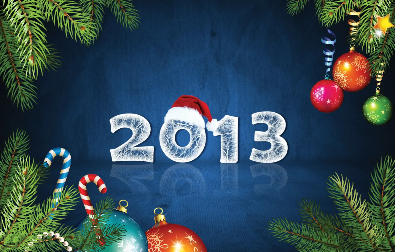 Photo wallpaper holiday, hat, new year, 2013, Happy New Year 2013