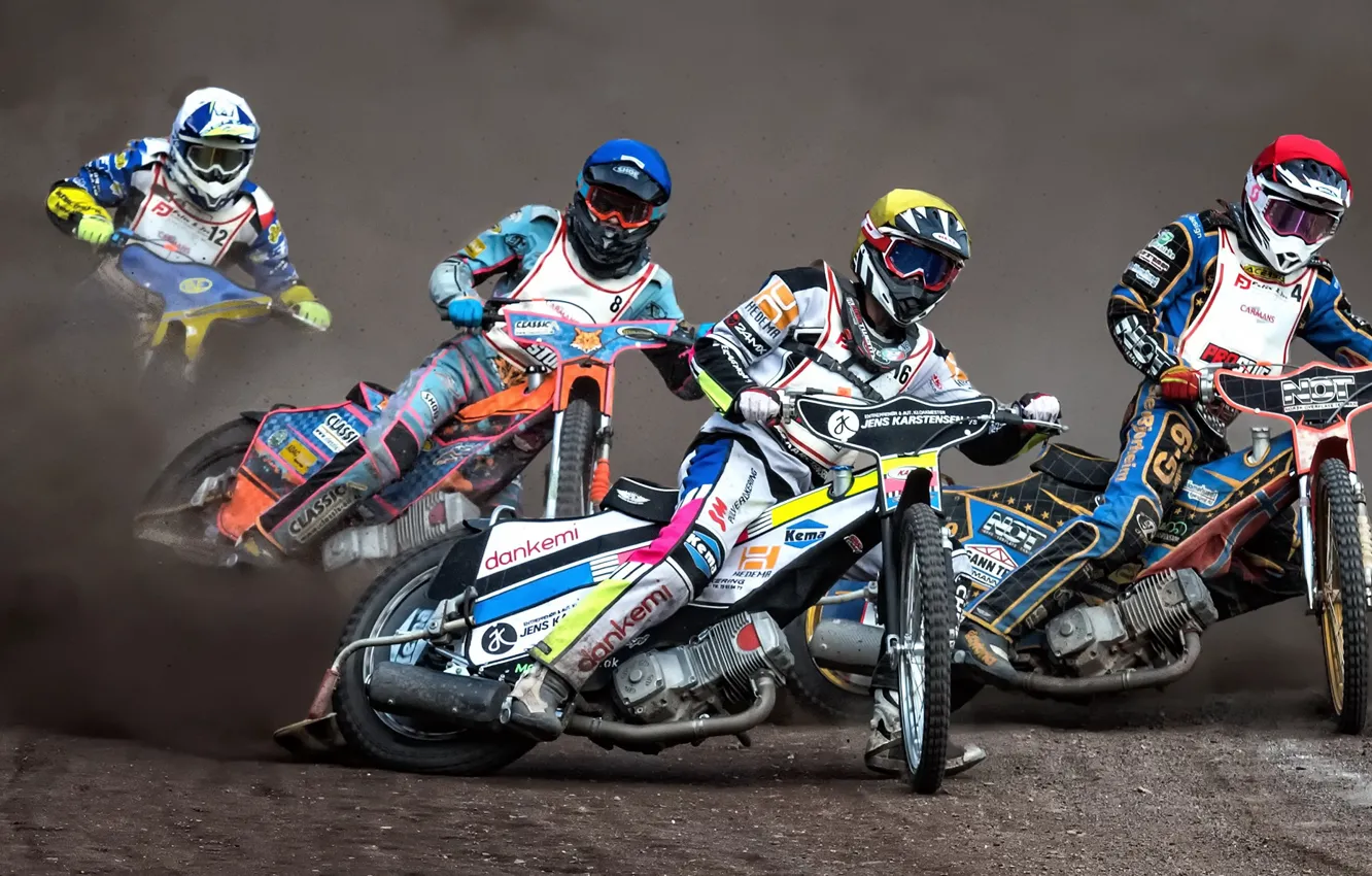 Photo wallpaper race, motorcycle, Speddway