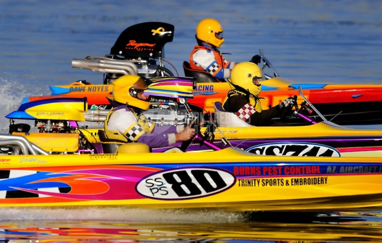 Photo wallpaper race, boat, speed