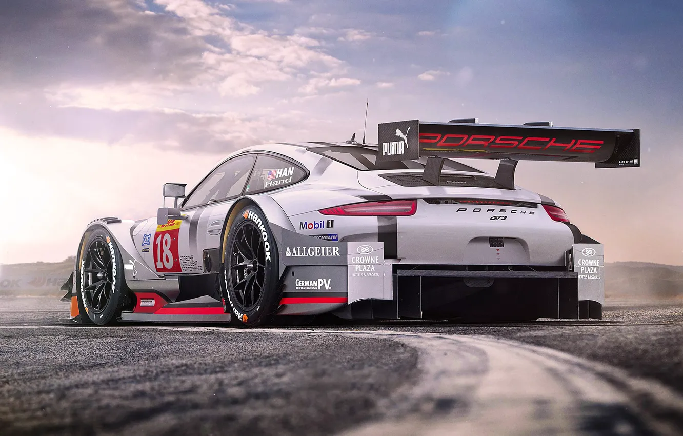Photo wallpaper 911, Porsche, Car, Race, GT3, Beauty, Tuning, Future
