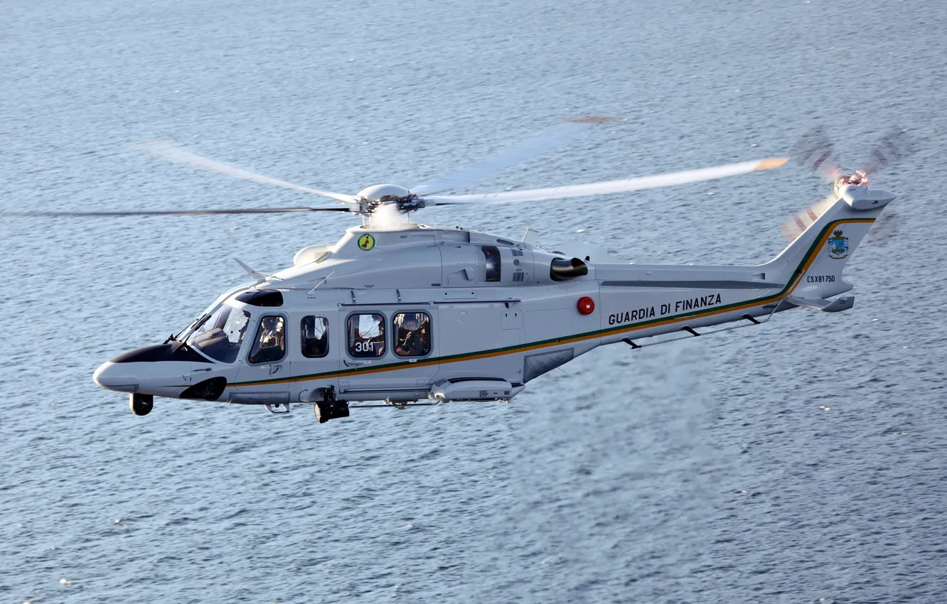 Photo wallpaper water, flight, the ocean, helicopter, ocean, water, flight, helicopter