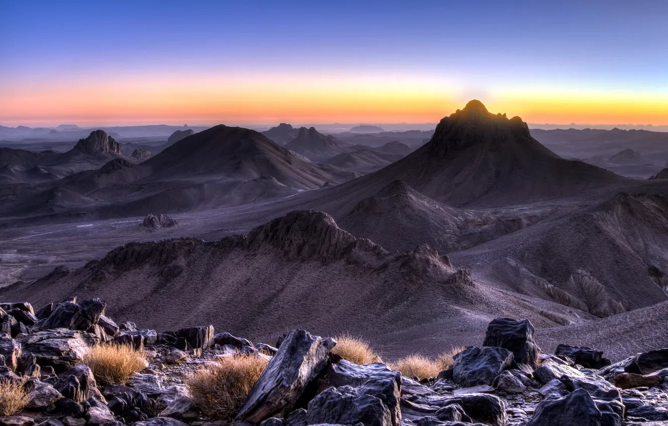 Photo wallpaper landscape, mountains, nature