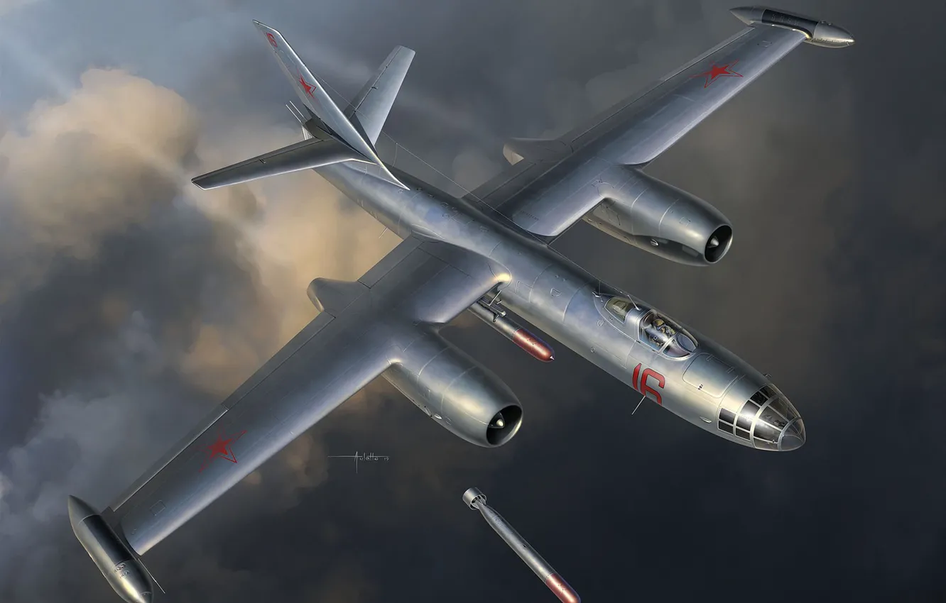 Photo wallpaper bomber, torpedo, THE SOVIET NAVY, Auletta, IL-28T, IL-28T Beagle Soviet Jet Torpedo Bomber