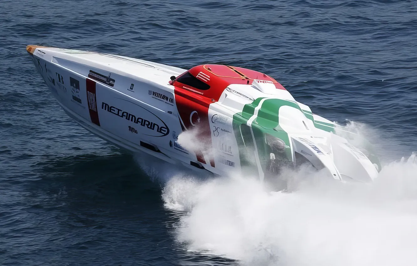 Photo wallpaper race, boat, speed